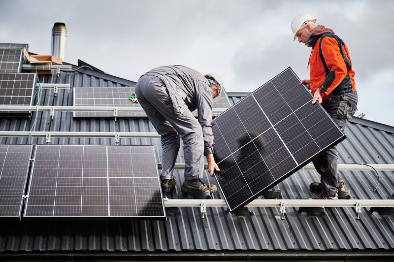Roof with Solar Panels